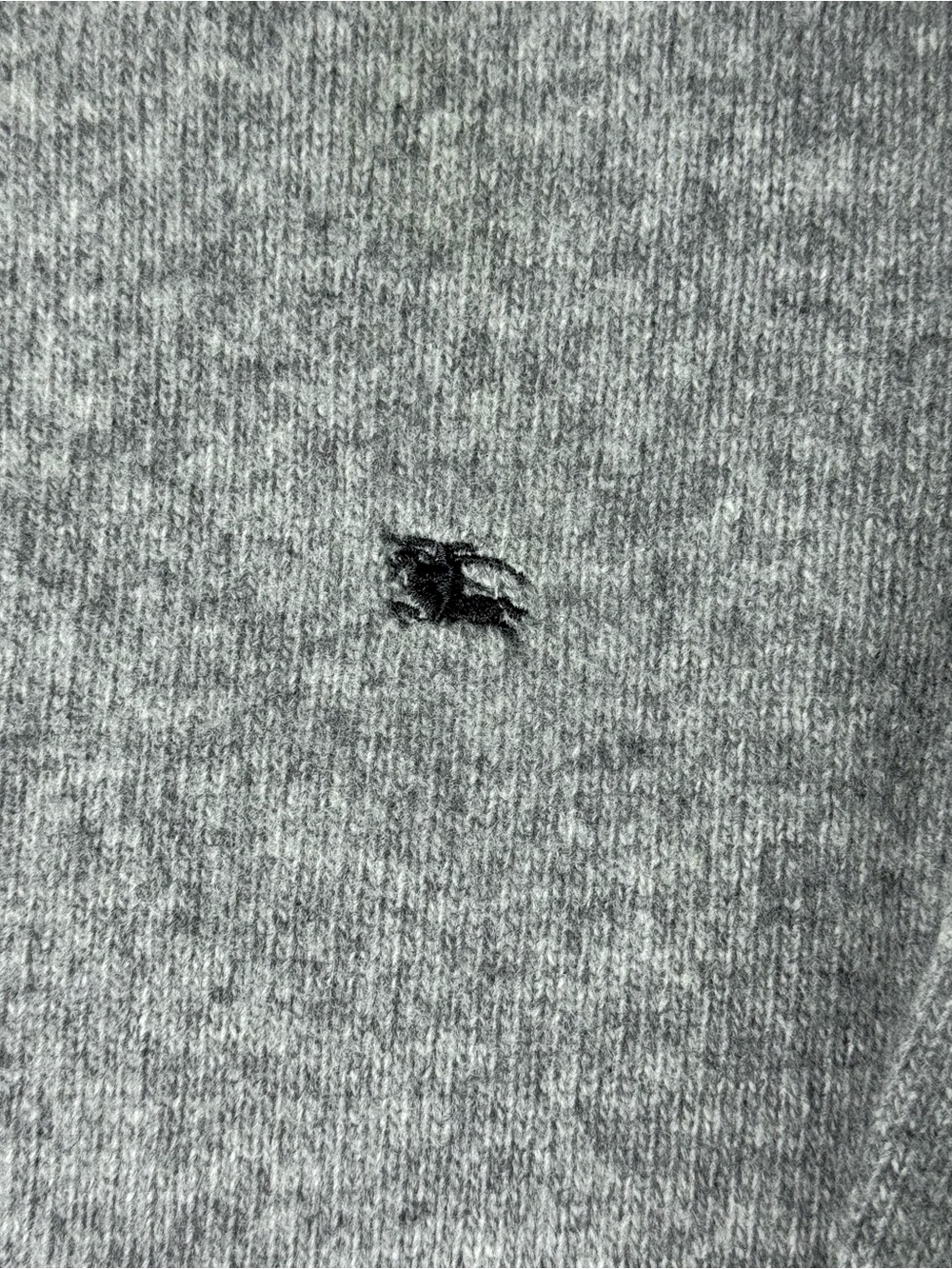 Burberry London Men’s Equestrian Knight Gray Lambswool Sweater Size Small - Picture 4 of 10